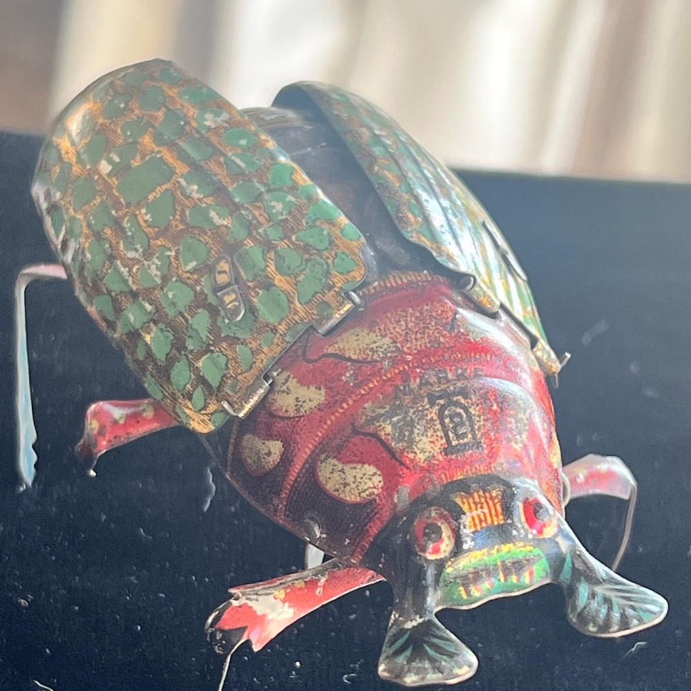Antique German Wind-up Beetle